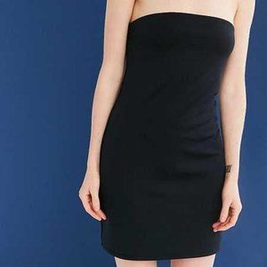 Urban Outfitters Strapless Dress Black